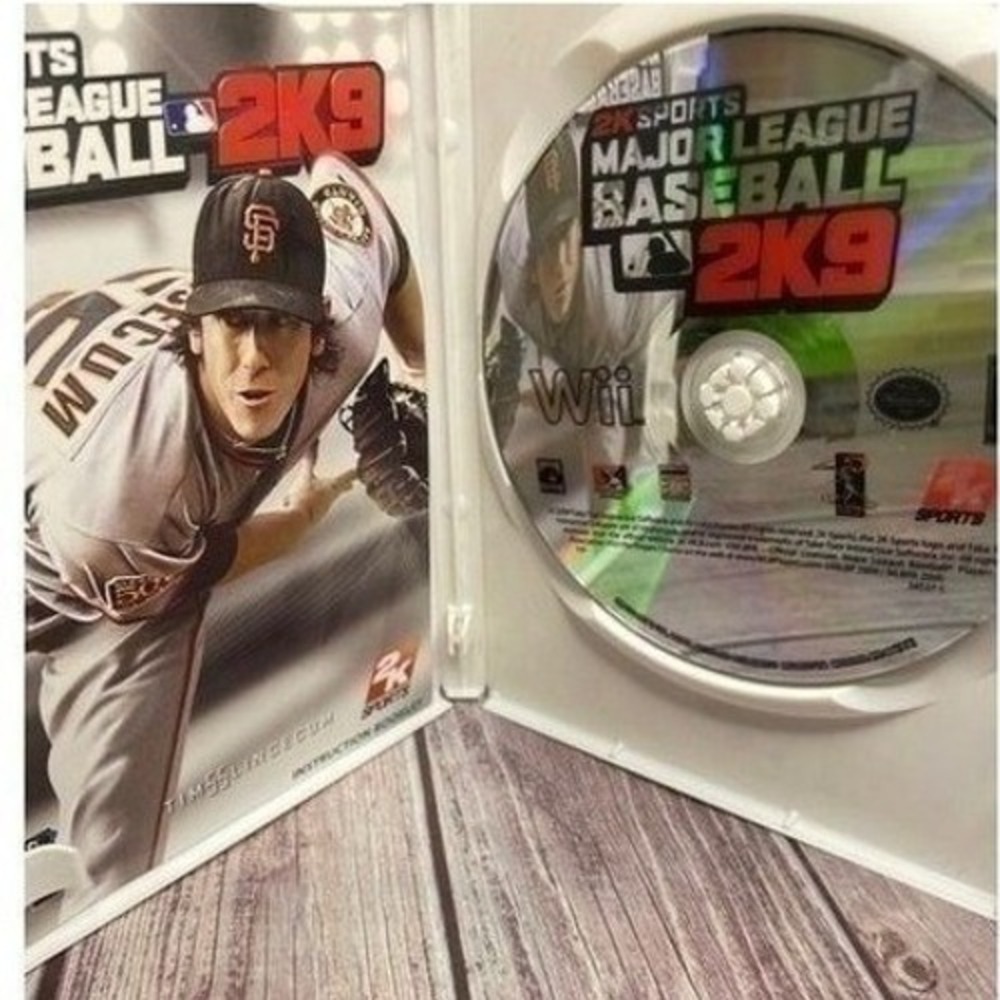 Major League Baseball 2K9 Nintendo Wii 2K Sports MLB Tim Lincecum CIB Complete